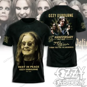 Men T-shirt Rock Band Ozzy Osbourne 3d Print T shirt Tops Womens Large size Tops Tees Summer Tshirt Kids Clothes Album 2025 New
