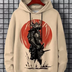 Japanese Samurai 3d Print Hoodies Men Women Fashion Oversized Hoodie Sweatshirt Adult Clothing Autumn Winter Coat Men Hoodie Y2k