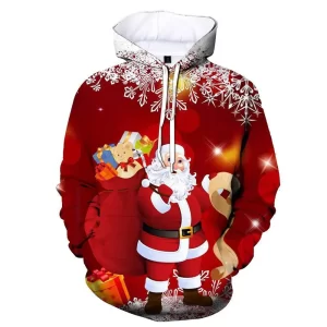 New Funny Santa Claus 3d Print Hoodies Men Women Fashion Christmas Hoodie Sweatshirt Mens Clothing Xmas Tracksuit Festival Gift